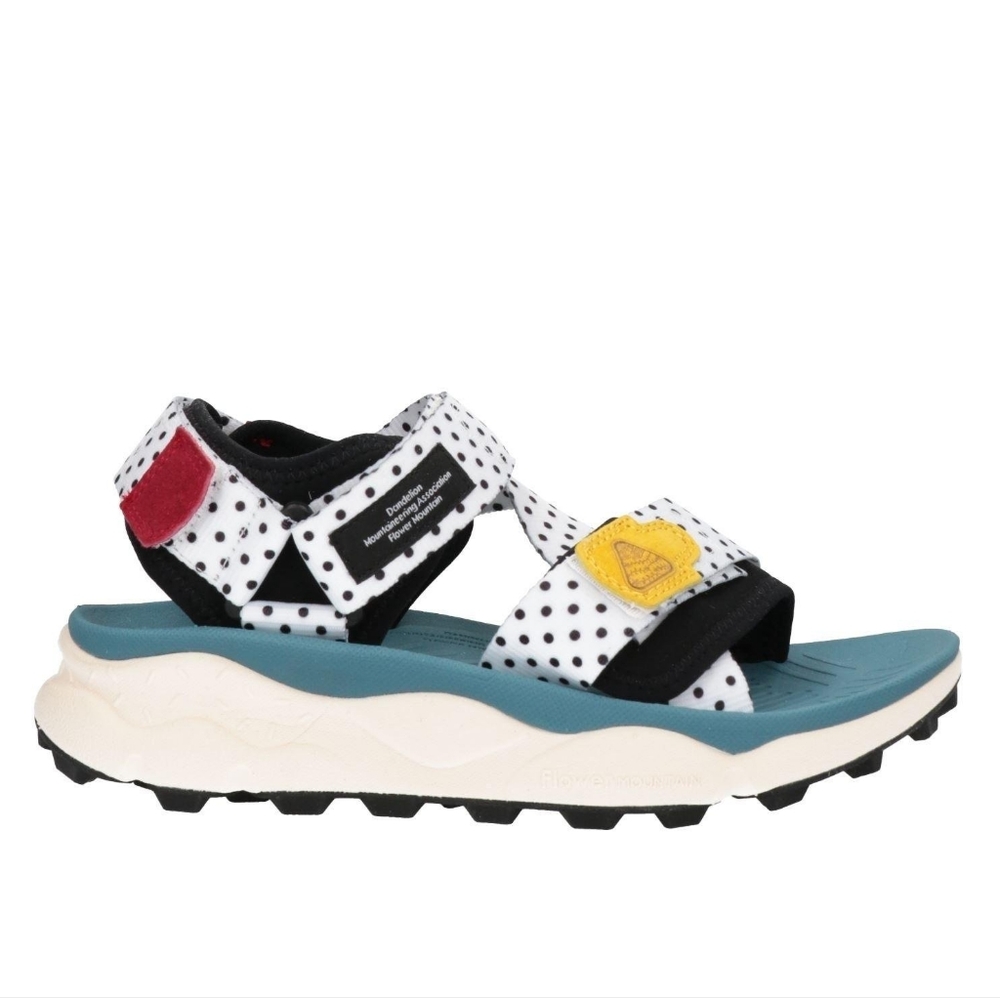 Flower Mountain- Nazxa 2 Sandal-In White-Black/SIZE 7